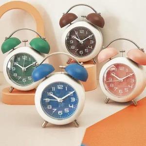 클래식 알람 시계 인테리어 빈티지 자명종 무소음 알람 시계 탁상 침실