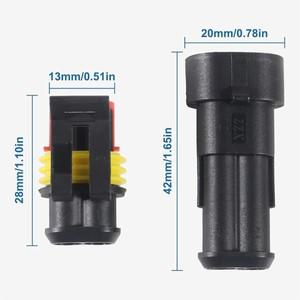 10PCS 2 핀  방수  커넥터 플러그 트럭 보트  오토바이에 대 한 16 AWG