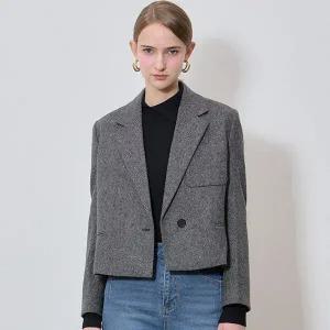 패플리스트LIST 노블 울 원버튼 크롭 자켓 재킷 택가격: 368000원 324152