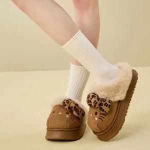 산리오 헬로키티 방한 슬리퍼 실내화 겨울 사무실 거실화