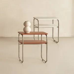 동서가구 글림 미드센츄리 2단 사이드 수납 선반 협탁 DF927261