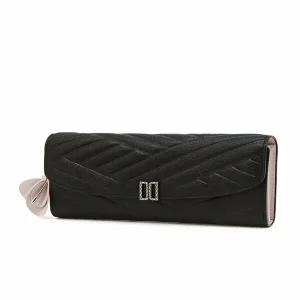 [닥스핸드백] DCWA6E762 블랙 DD로고 소가죽 장지갑