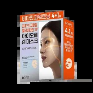아이오페 멀티 비타민 10퍼센트 얼티밋 토닝 겔 마스크 4매(+1매)