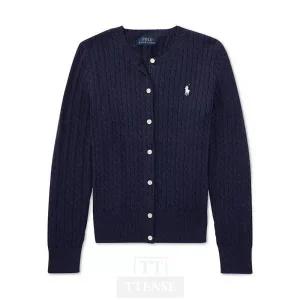 [폴로랄프로렌] 빅걸즈 꽈배기 가디건 네이비 블랙