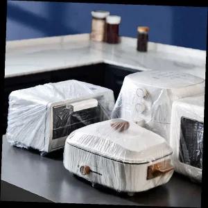 주방가전 먼지차단 비닐커버 기름때방지 투명덮개 토스터 에어프라이어 보관용