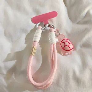 [골드스마일]색상랜덤 스트랩 로프 거북이 비즈폰스트랩 체인폰스트랩