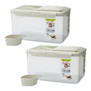 코멕스 밥맛이 좋아지는 신선 다용도쌀통 10kg X 2개