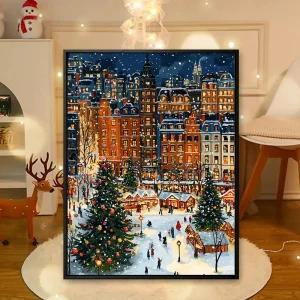 DIY 명화그리기 유화그리기 크리스마스 연말 그림 힐링