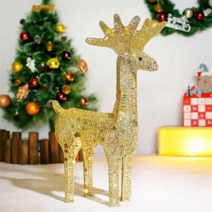 나니 50CM 루돌프 LED 사슴 오브제 골드 루돌프트리