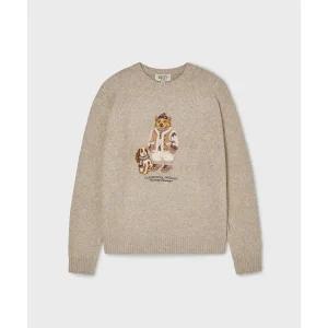 후아유 WHO.A.U Steve Premium Jacquard Sweater WHKAF4T11U 218621