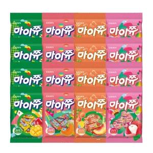 크라운 마이쮸 100g 4종 12봉 (핑크리치3+애플망고3+써니피치3+멜론3)