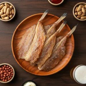 건어물담채 꼬리 아귀포 구운 말린 순살 조미 200g