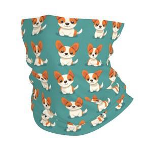 남성용 노바스타 넥 게이터 - 카툰 퍼피 1 프린트 반다나 발라클라바 하프 페이스 마스크 커버 스카프