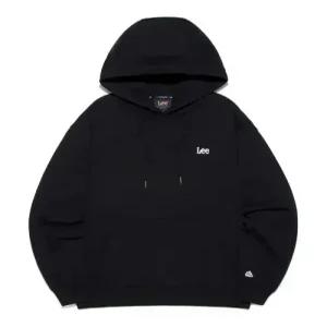리 lee 스몰 트위치 로고 후드 티셔츠 블랙