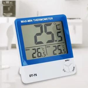 DT75 디지털 최고/최저 온도계 온도기 탁상용온도계 미니온도계 가정온도계