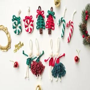 마크라메DIY 크리스마스 오너먼트 만들기 트리장식 키트