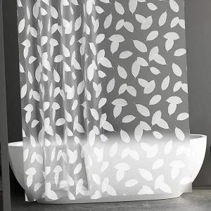 인테리어 욕실 샤워 커튼 곰팡이 나뭇잎 샤워 커튼 화장실 방수