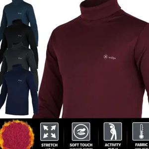 기능성 남성 폴라티 티셔츠 남자 남성 기모 티셔츠 셔츠