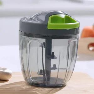 음식물 수동 야채 다지기 간편 미니 이유식 야채 다지기 블렌더 만능 믹서기 스테인리스 프로세서 준비물