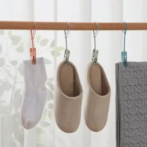 고리빨래집게 행거 걸이형 캠핑 베란다 12p