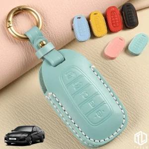 톨른 마카롱 올뉴아반떼 CN7 스마트키케이스 TH-12 가죽 홀더키 천연 홀더 홀더세트 차케이스 30대남자선물