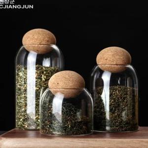 예쁜 유리 마개 미니병 투명 저장병