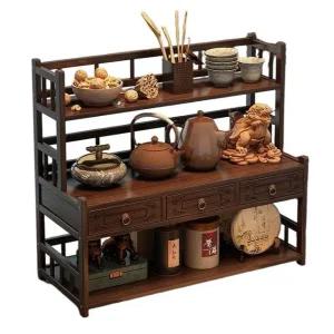 찻잔 장식장 엔틱 보관 빈티지 컵 진열장 원목