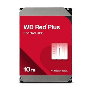 웨스턴 디지털 10TB WD 레드 플러스 NAS 내장 하드 드라이브 HDD - 7200RPM, SATA 6GB/s, CMR, 512MB 캐시, 3.5인치 WD100EFGX