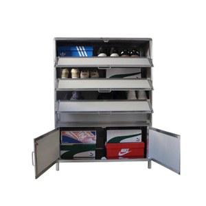 스텐 신발장 철제 높이 정리 35 현관 84x30x103 간이 신발 현장 6단 24구