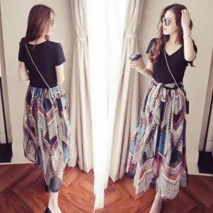 여자 롱 원피스 루즈핏 데일리 민소매 여성 여름 원피스 플레어