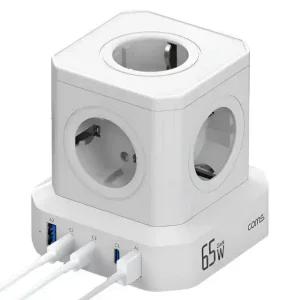 멀티 전력시스템 USB 220V 고용량 10구 큐브 멀티탭 타워형 C타입 고속충전