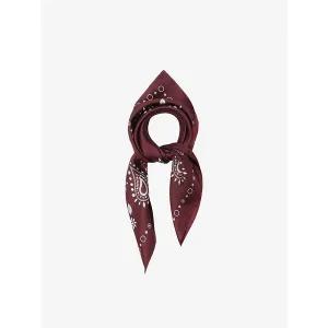 [지이크]실크 페이즐리 패턴 스카프 와인 PHAFH0901 _P404447181