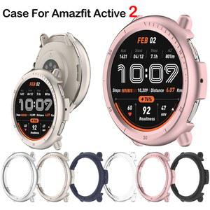 Shell 케이스 시계 2 PC Active2 보호대 (A2437) 스트랩 Active Samrt Huami 용 커버 범퍼 중공 베젤 링 Amazfit