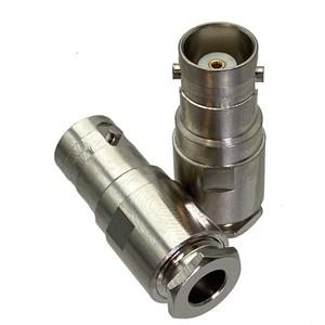 BNC 암 잭 클램프 커넥터 직선 RF 동축 어댑터 와이어 터미널 RG58 RG142 LMR195 RG400 케이블 1 개