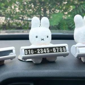 미피 주차번호판 자동차전화번호 새차선물 차량전화번호판