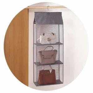 [골드스마일]가방 수납 정리함 그레이 옷장용 행거 정리 박스