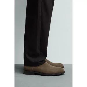 [ZARA] 자라 레더 첼시 부츠 - 타우페 그레이 2967002