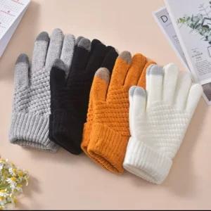 겨울 스마트폰터치 니트 와플 손가락 장갑 털장갑 겨울 장갑 기모장갑 방한장갑 사은품 단체선물
