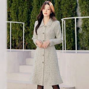 [시크라인] (~XXL까지) 아체비타 트위드 믹스 머메이드 원피스 겨울 하객룩 오피스룩 모임룩 격식룩 연말룩 빅사이즈