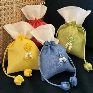 방울 복주머니 모시 세뱃돈 전통매듭 전통선물 명절/심플한/예쁜/선물용/파우치/복파우치/용돈/주머니/설날