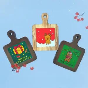 크리스마스 석고 우드 티코스터 키트 인테리어소품 만들기세트
