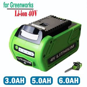 GreenWorks 29462 40V 6000mAh 충전식 배터리 29282 G-MAX 교체용 잔디 깎는 기계 전동 공구