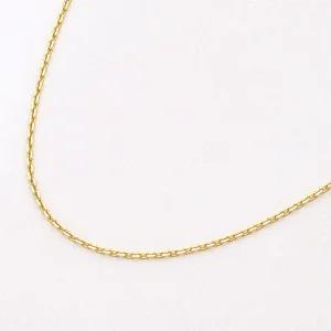 [펠리체골드] 18K 시그니처 각줄 목걸이 3부