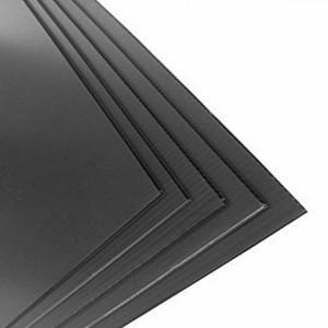 검은 PVC 보드 단단한 플라스틱 시트 얇은 판 두께 0.4/0.5/1mm 내식성 절연 장식 화학 산업