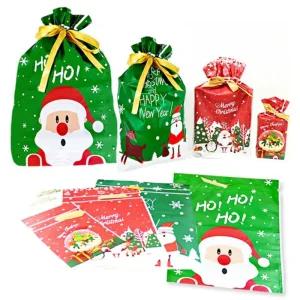 크리스마스 선물 포장 봉투 10매입/단체선물/구디백/포장지/선물백/성탄절/성탄/주머니/크라스마스