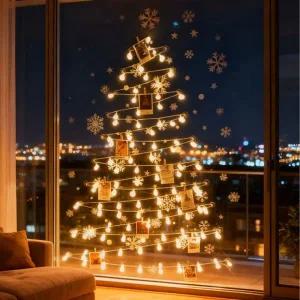 100구 LED 전구 크리스마스 조명 인테리어 선물 가랜더 장식 소품 벽트리 트리 DIY 만들기 데코 감성 앵두