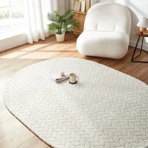 [아담데코] 리프 극세사러그 타원형XL(200×300)