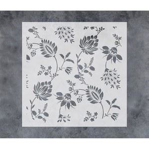 GSS, 목재 벽에 그림을 그리기 위한 대형 꽃 덩굴 스텐실 디자인 16x16인치 재사용 가능한 벽 그림 가구 캔버스 홈 데코 DIY 아트 공예용 아이비 드로잉 템플릿