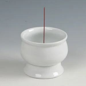 백자 무지 도자기 향로(소소) 향꽂이 향홀더 향받침대/고사향로/제사향로/기도향로/기원향로/향받침