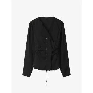 [ZOOC](광주신세계)슬림 패널 블라우스 Z253MSC011